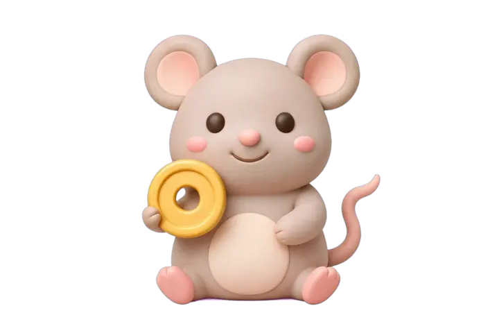 쥐띠 3D 캐릭터
